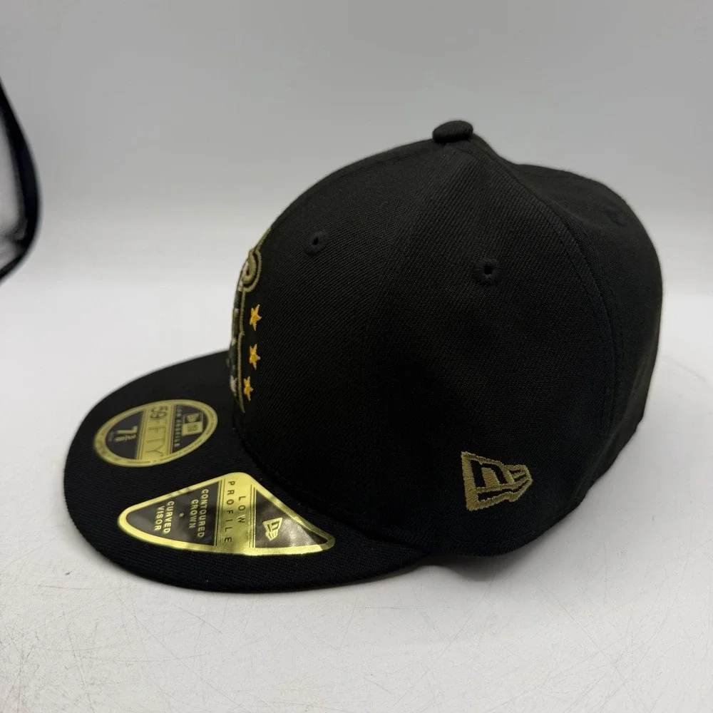 New Era 59Fifty Los Angeles Angles Hat Cap 7 3/8 Low Profile Armed Forces Day